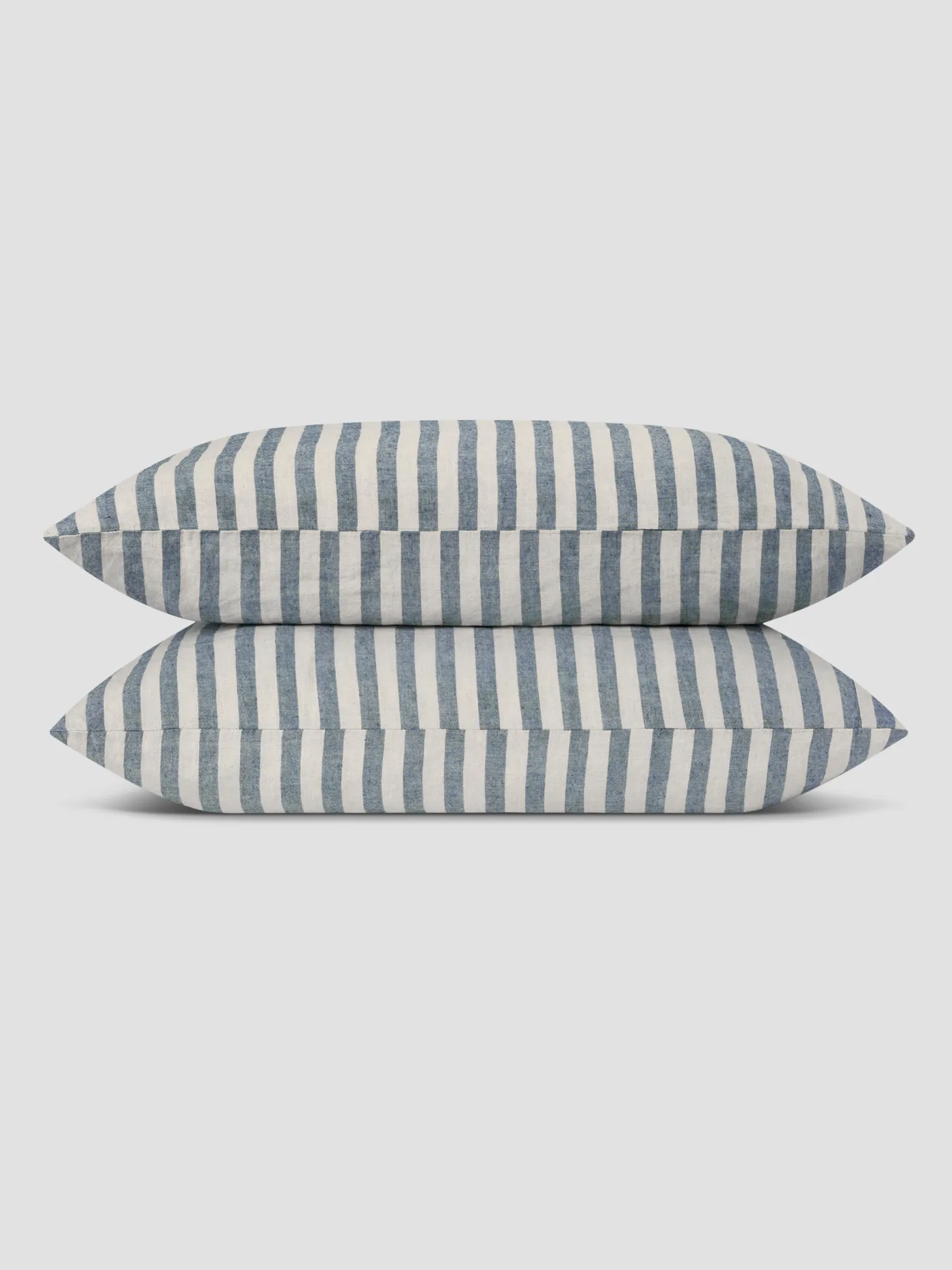 Atlantic Pembroke Stripe Linen Blend Pillowcase (Pair)