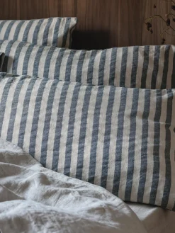 Atlantic Pembroke Stripe Linen Blend Pillowcase (Pair)
