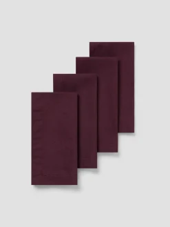 Berry Linen Blend Napkins Set of 4