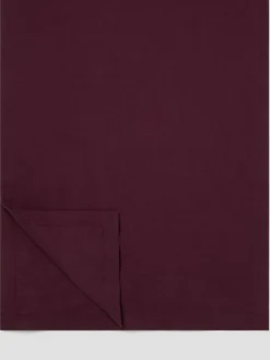 Berry Linen Blend Table Runner