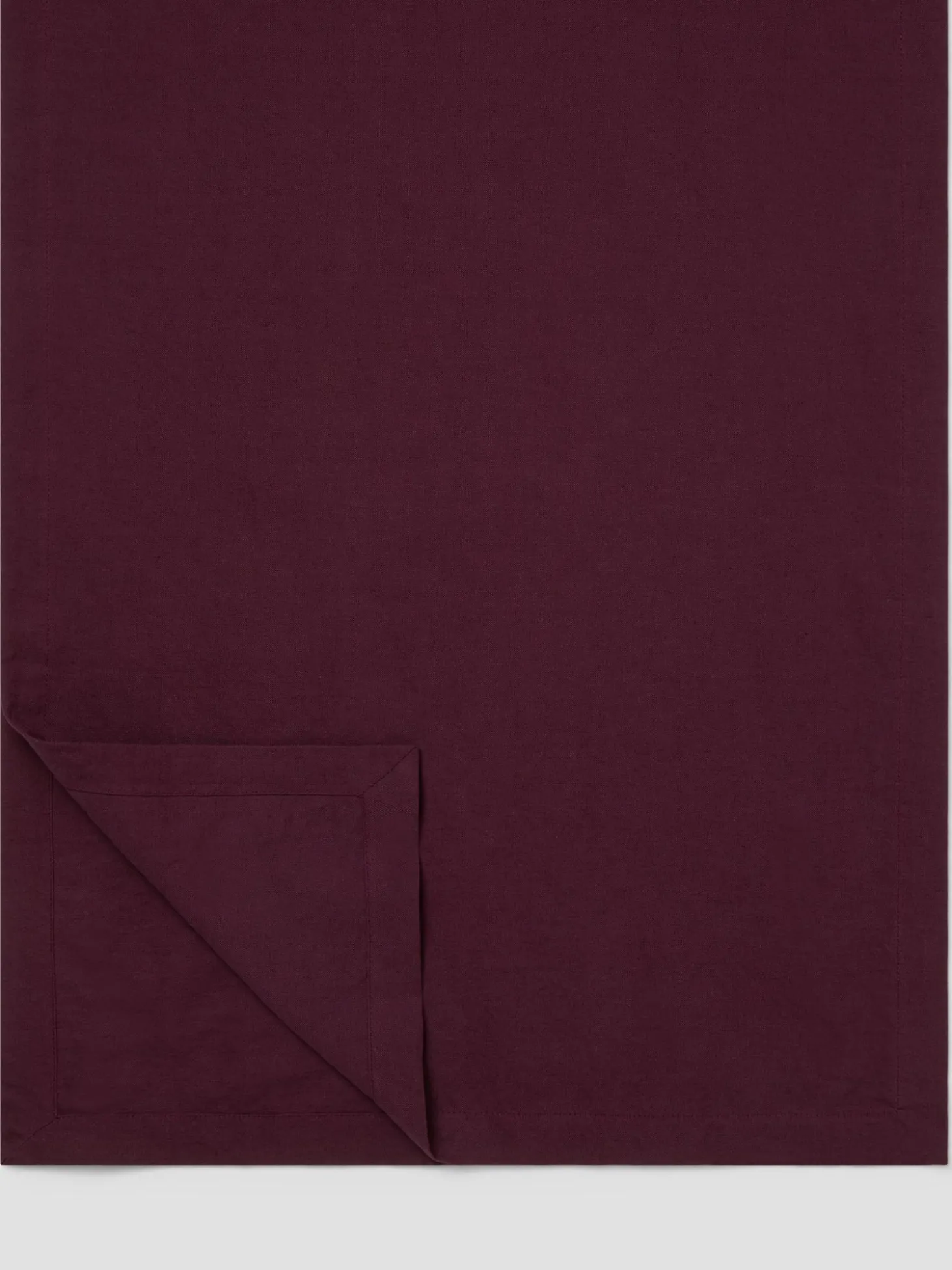 Berry Linen Blend Table Runner