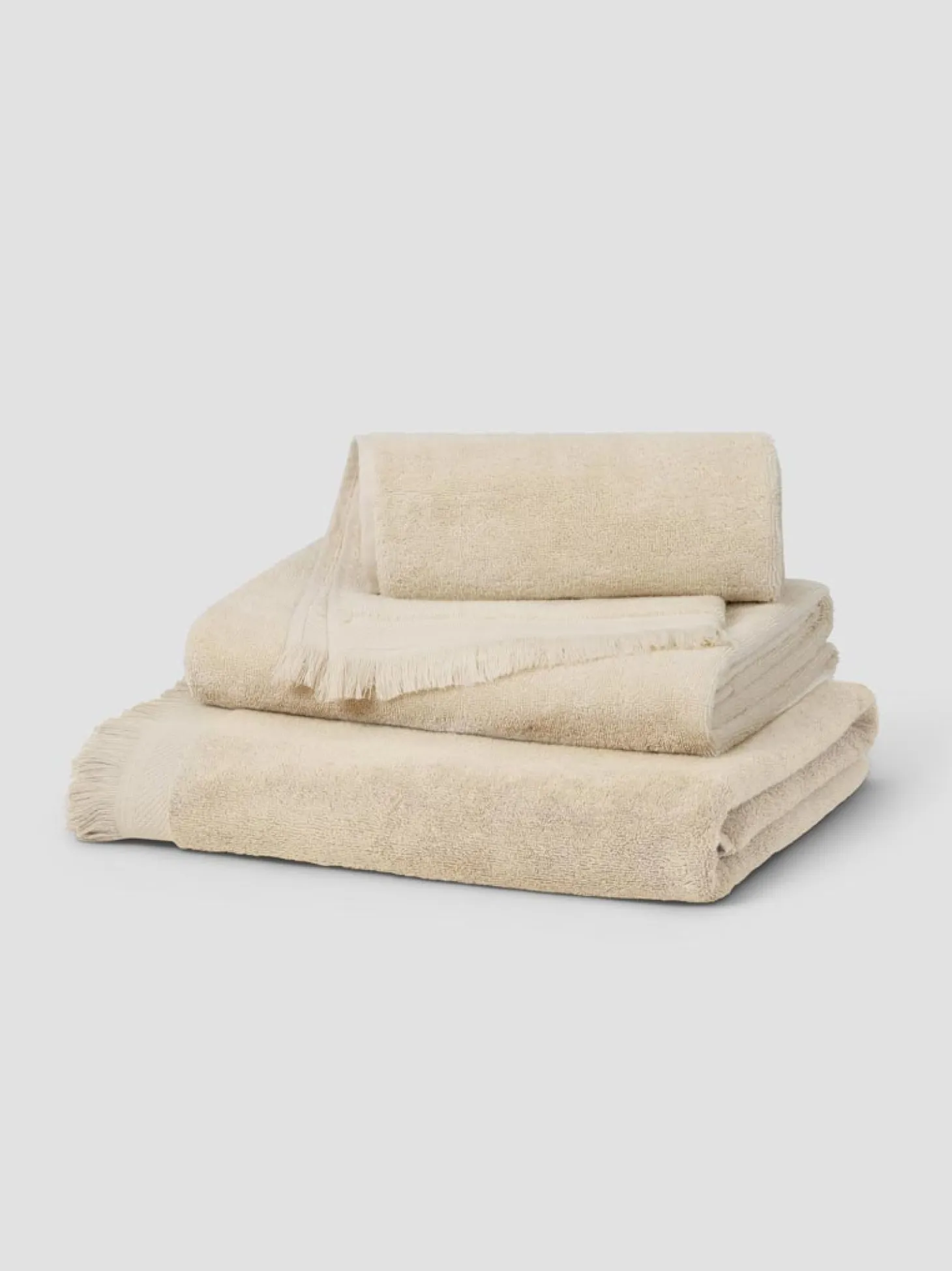 Birch Fringe Edge Cotton Towels