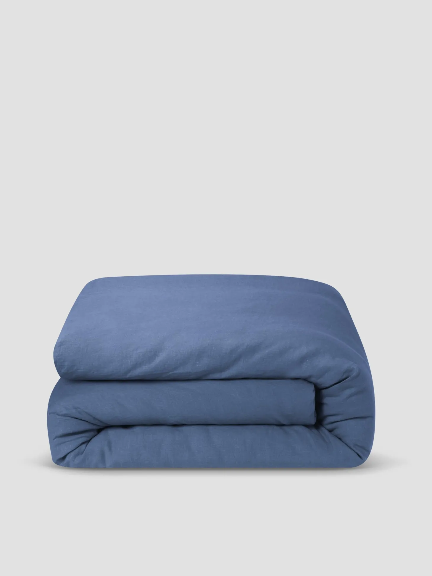Blueberry Linen Blend Duvet Cover