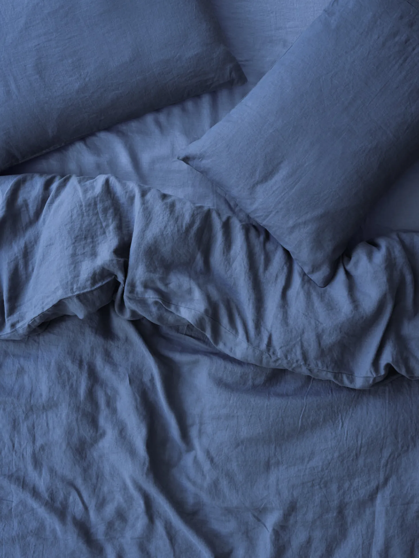 Blueberry Linen Blend Duvet Cover