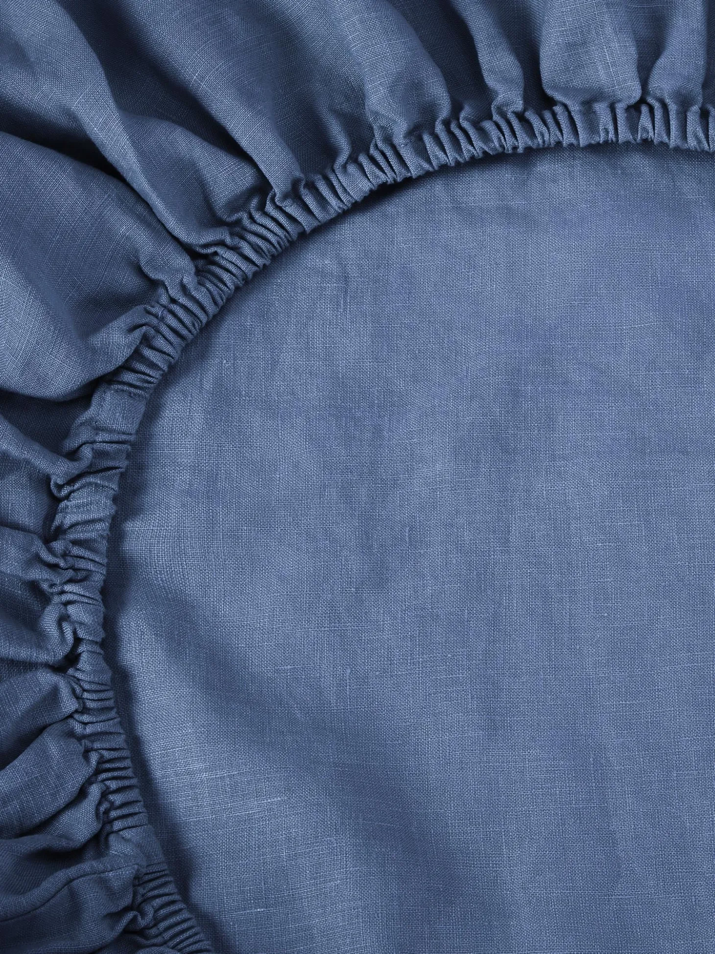 Blueberry Linen Blend Fitted Sheet