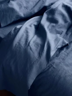 Blueberry Linen Blend Flat Sheet