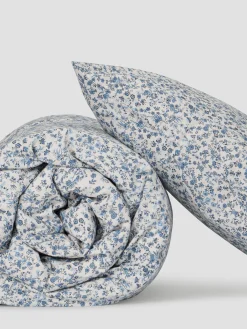 Blue Mini Meadow Kids Cotton Bedding Set