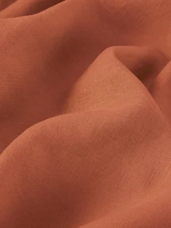 Burnt Orange 100% Linen Duvet Cover