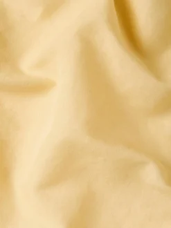 Butter Yellow Linen Blend Fitted Sheet