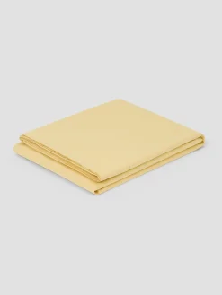 Butter Yellow Linen Blend Flat Sheet