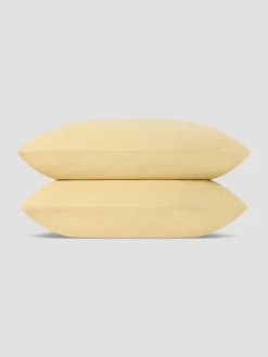 Butter Yellow Linen Blend Pillowcases (Pair)