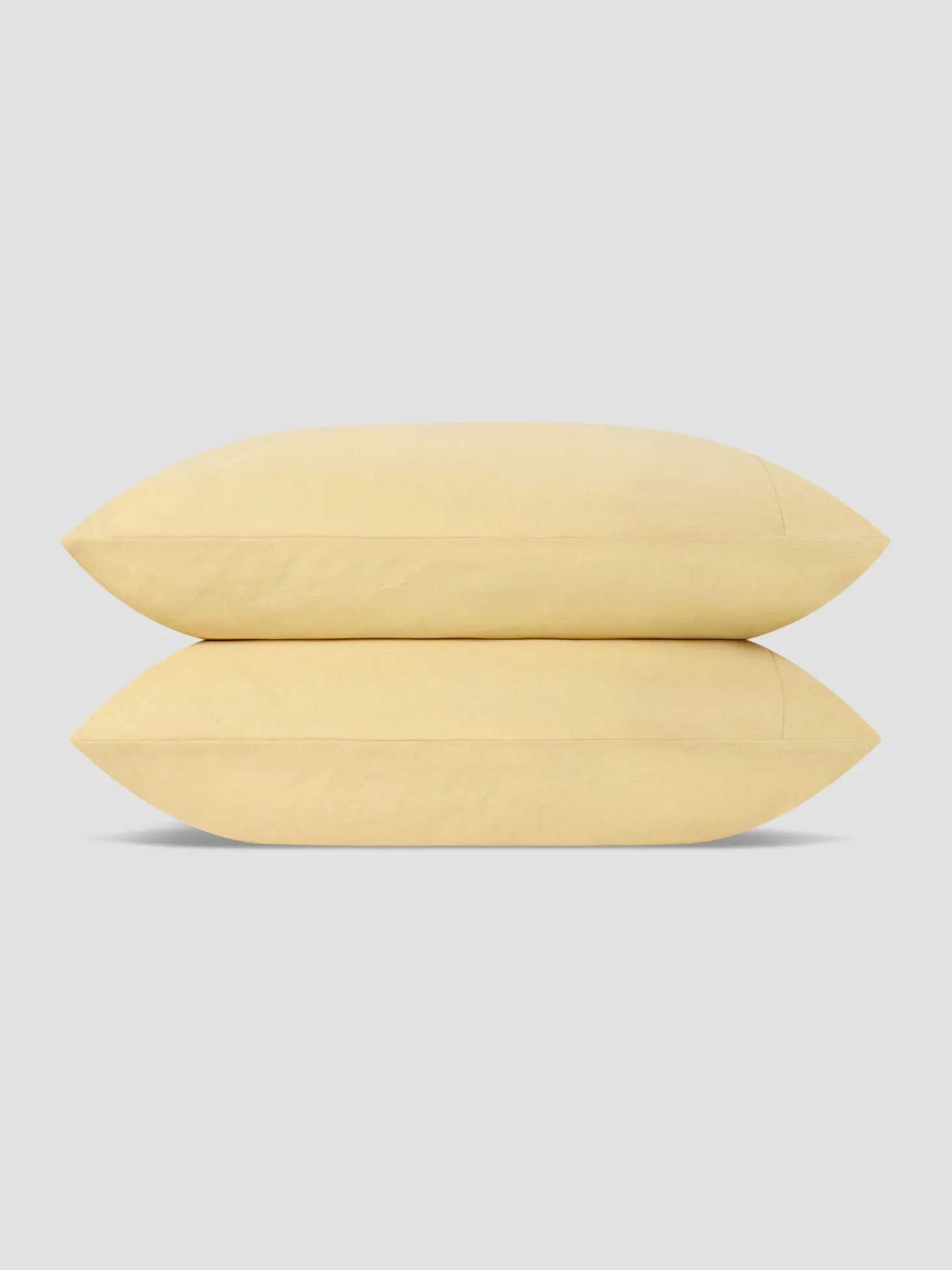 Butter Yellow Linen Blend Pillowcases (Pair)