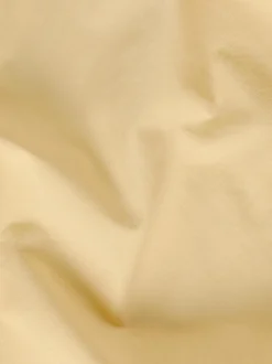 Butter Yellow Washed Cotton Percale Pillowcases (Pair)