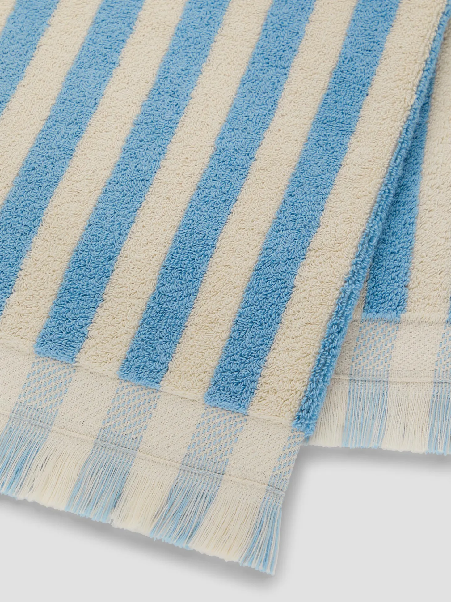 Coastal Blue Pembroke Stripe Cotton Towels