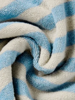 Coastal Blue Pembroke Stripe Cotton Hair Wrap