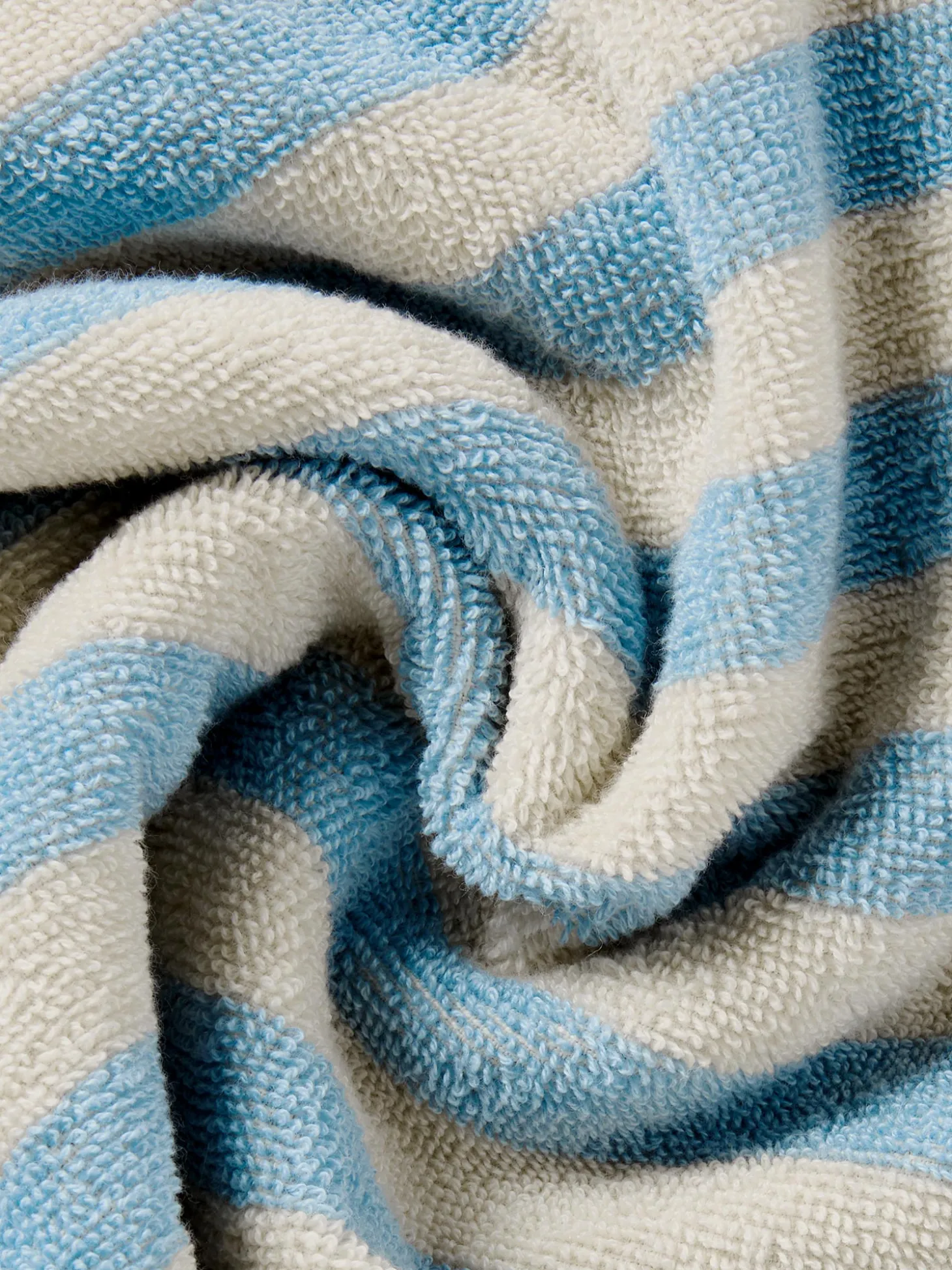 Coastal Blue Pembroke Stripe Cotton Hair Wrap