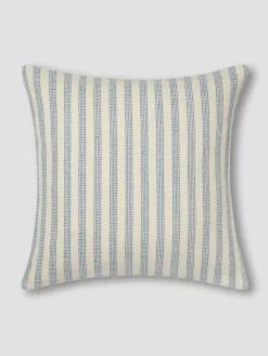 Coastal Blue Pembroke Stripe Wool Cushion Cover