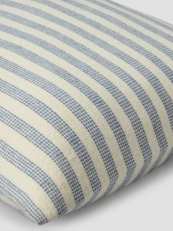 Coastal Blue Pembroke Stripe Wool Cushion Cover