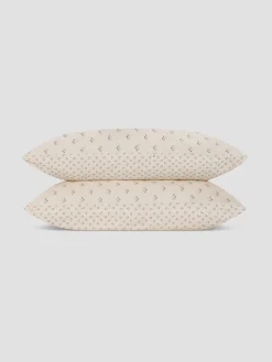 Cove Blue Martha Floral Cotton Pillowcases (Pair)