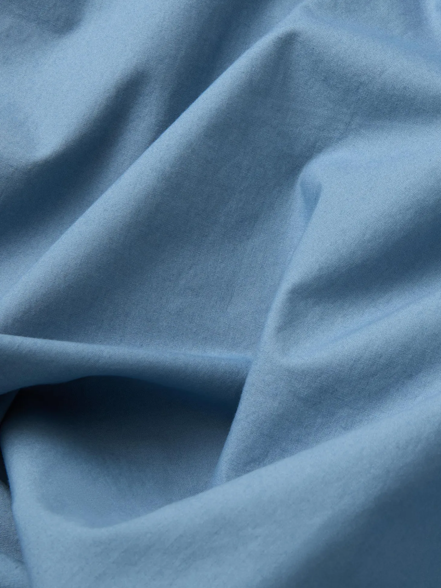 Cove Blue Washed Percale Cotton Duvet Cover