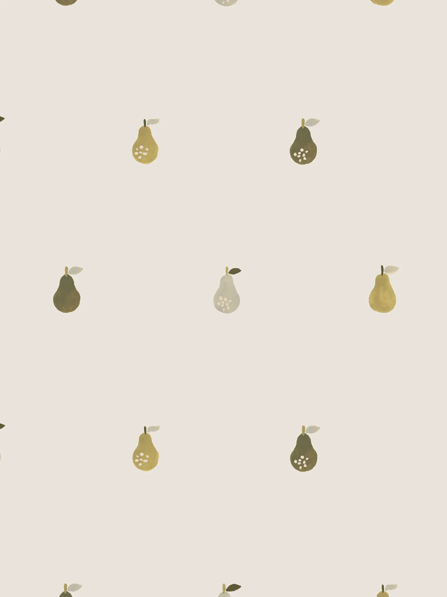 Cream Pears Wallpaper