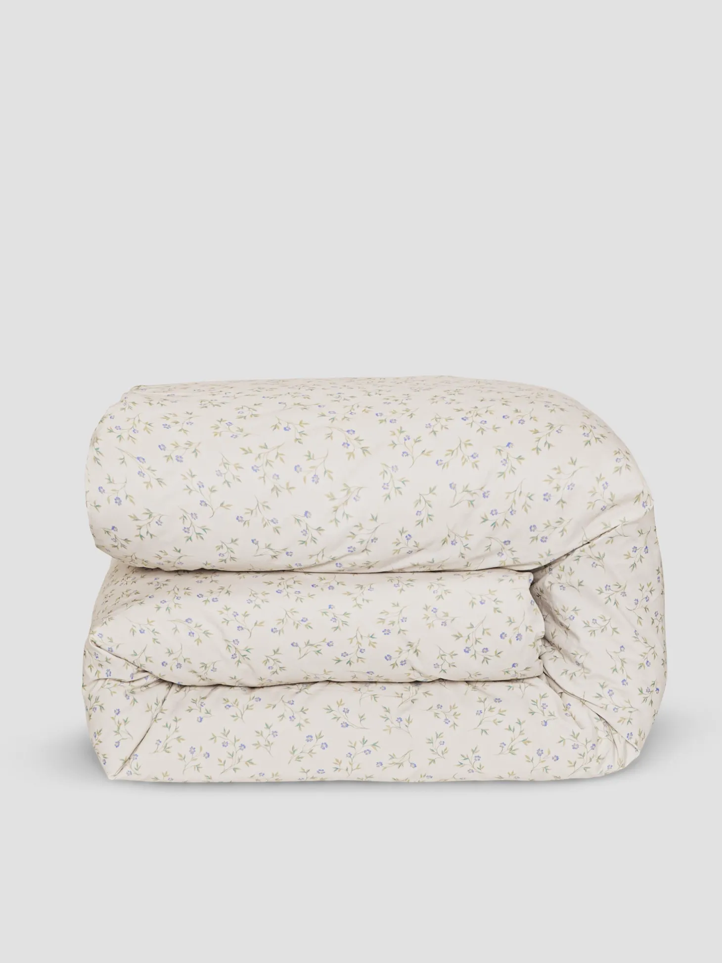 Cream Spring Sprig Cotton Duvet Cover