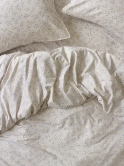 Cream Spring Sprig Cotton Duvet Cover