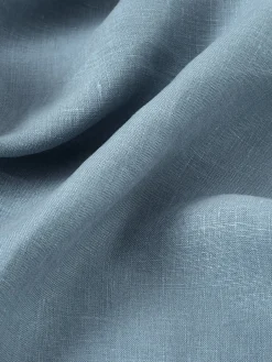 Dusk Blue Linen Blend Duvet Set