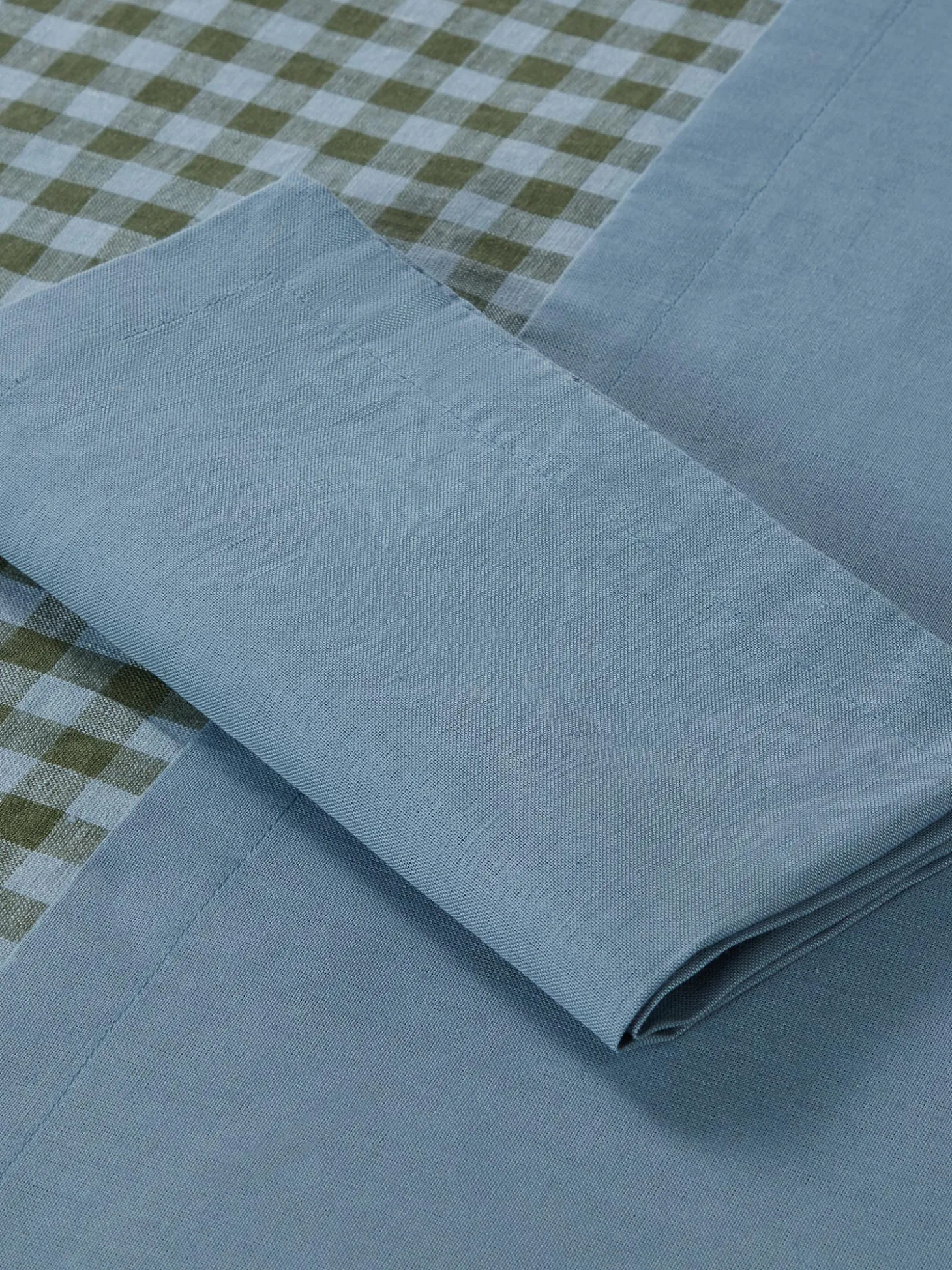 Dusk Blue Linen Blend Napkins Set of 4