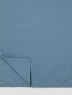 Dusk Blue Linen Blend Table Runner