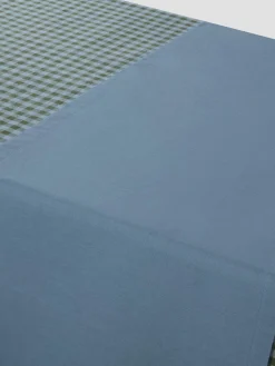 Dusk Blue Linen Blend Table Runner