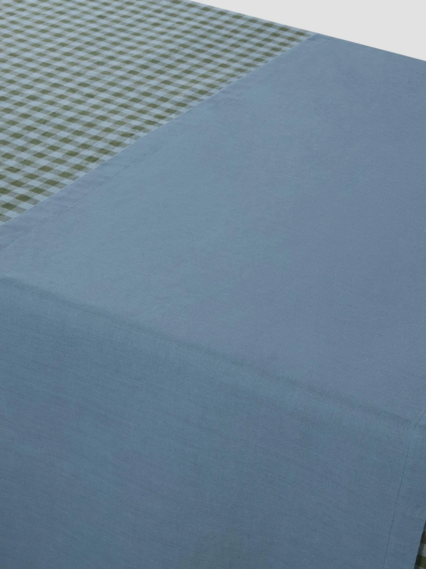 Dusk Blue Linen Blend Table Runner