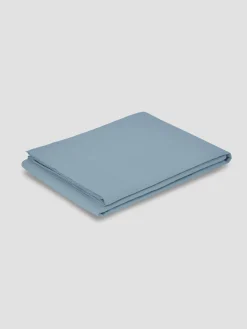 Dusk Blue 100% Linen Flat Sheet