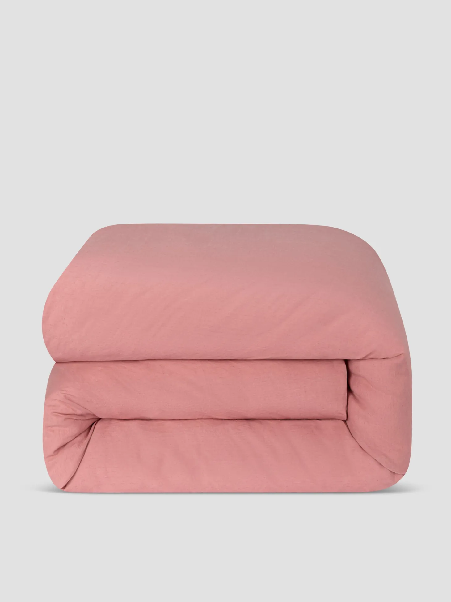 Dusty Pink Linen Blend Duvet Cover