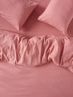 Dusty Pink Linen Blend Duvet Cover