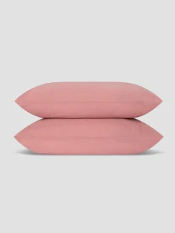 Dusty Pink Linen Blend Pillowcases (Pair)