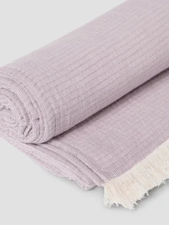Elderberry Cotton Textured Throw