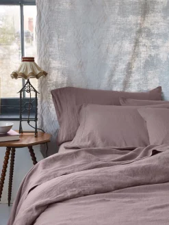 Elderberry 100% Linen Duvet Cover