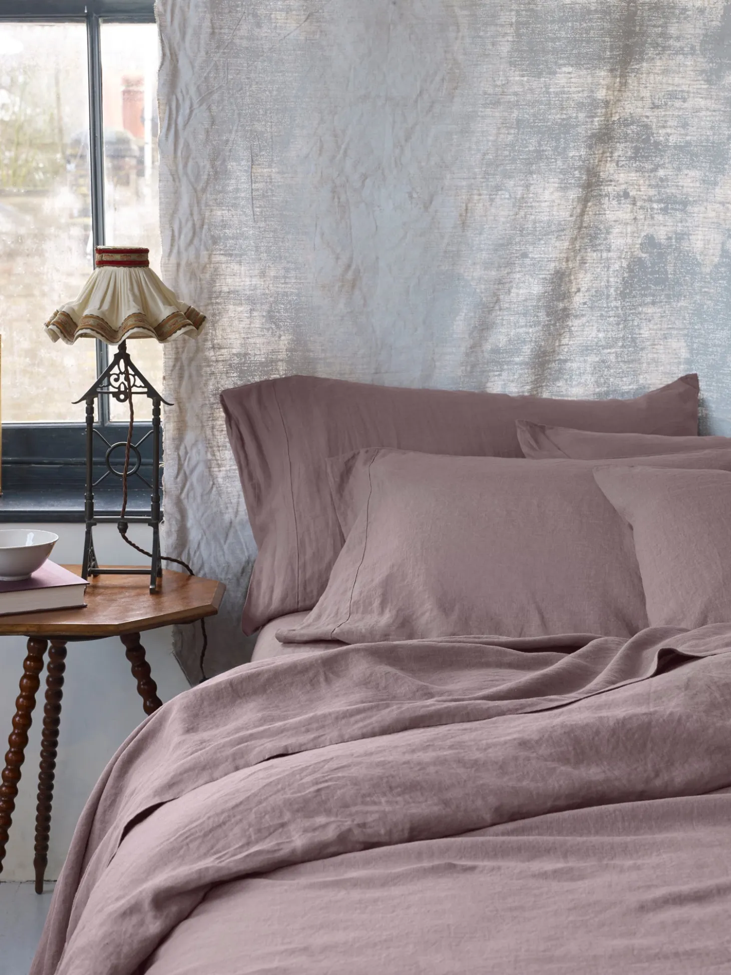 Elderberry 100% Linen Duvet Cover
