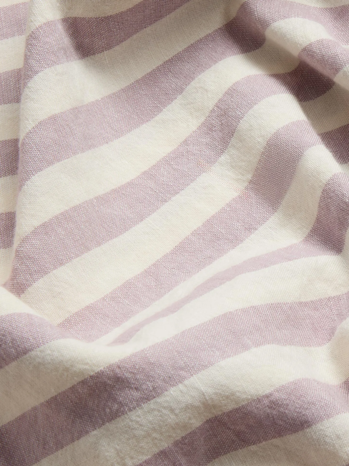 Elderberry Pembroke Stripe Linen Blend Sheet Set