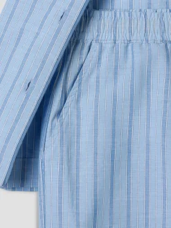Favorite Stripe Cotton Cropped Pajama Set