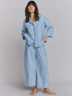 Favorite Stripe Cotton Cropped Pajama Set