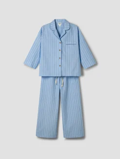 Favorite Stripe Cotton Cropped Pajama Set