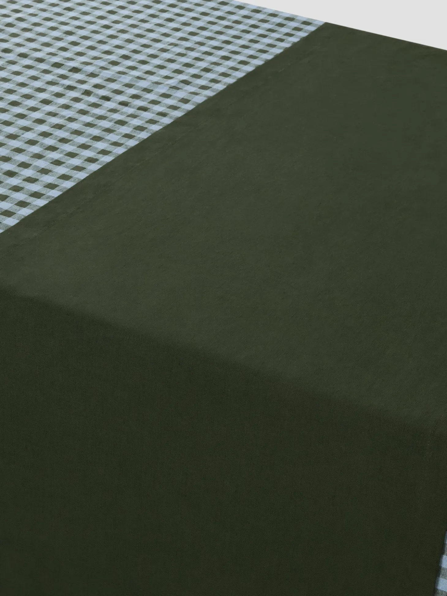 Fern Green Linen Blend Table Runner