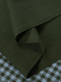 Fern Green Linen Blend Table Runner