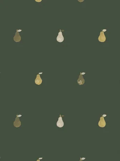 Fern Green Pears Wallpaper