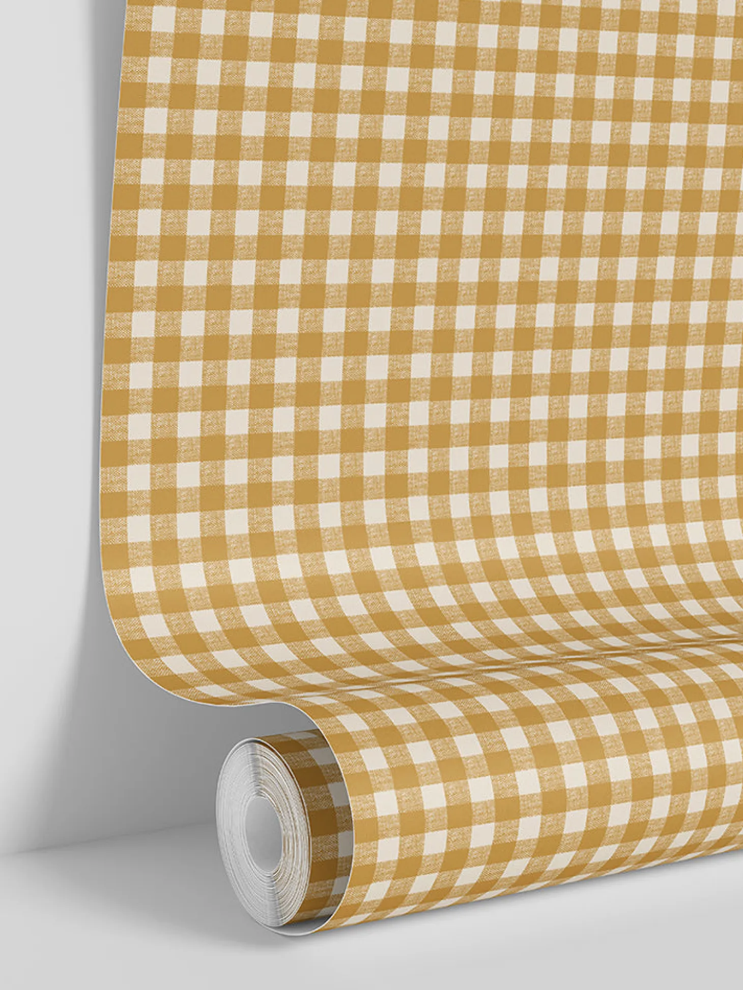 Honey Gingham Wallpaper