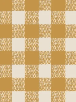 Honey Gingham Wallpaper