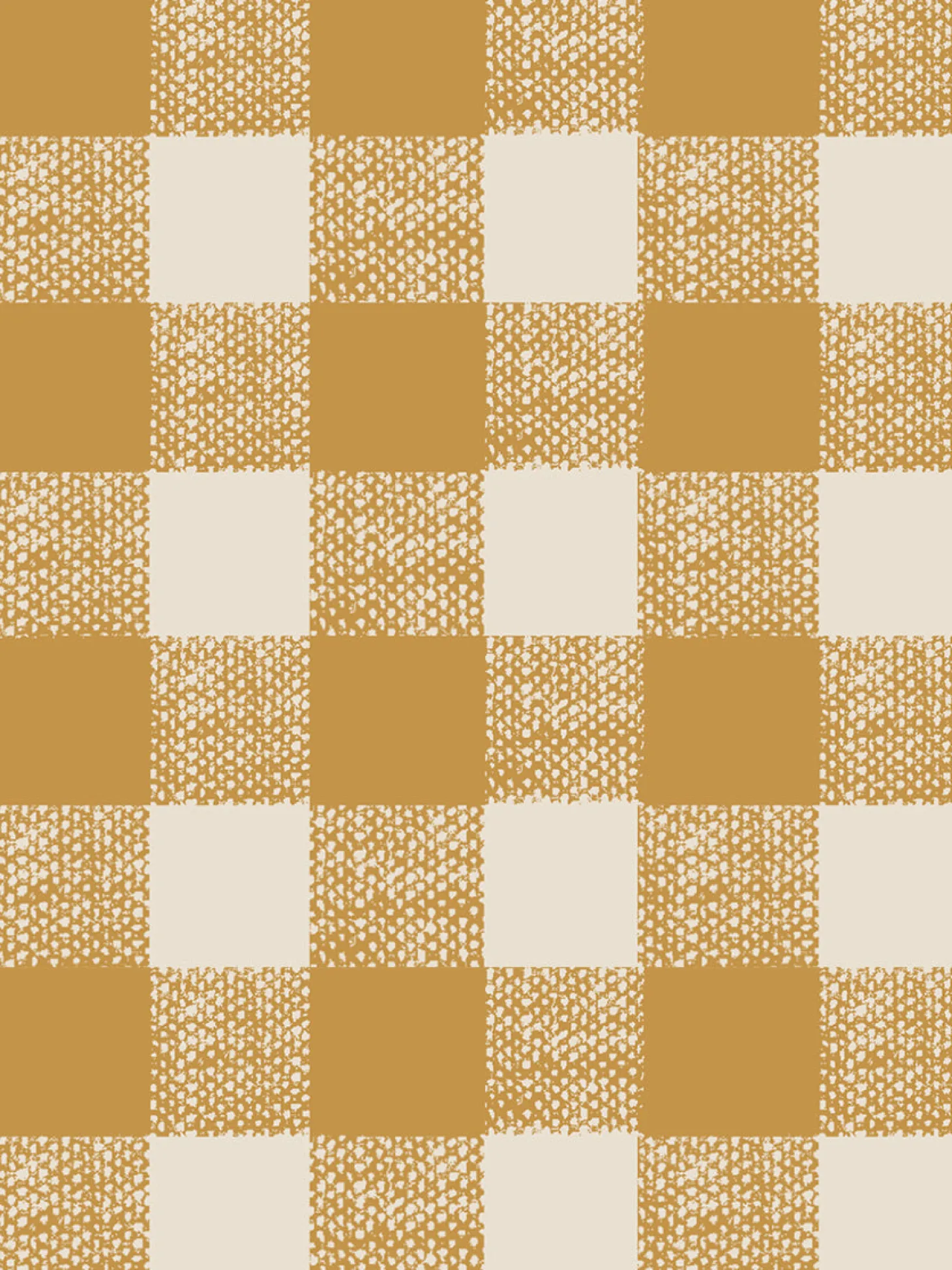 Honey Gingham Wallpaper