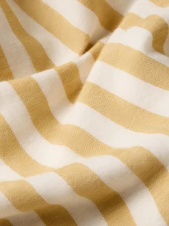 Honey Pembroke Stripe Linen Blend Duvet Cover